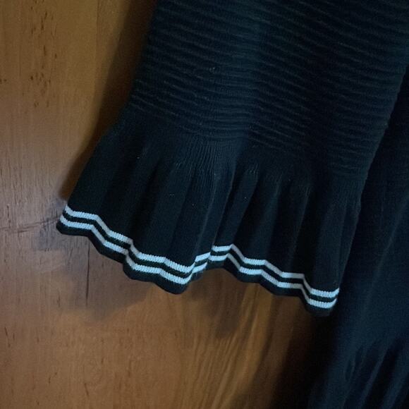 MARC JACOBS Pleated Sweater Dress Black No Size Small S - Picture 8 of 12